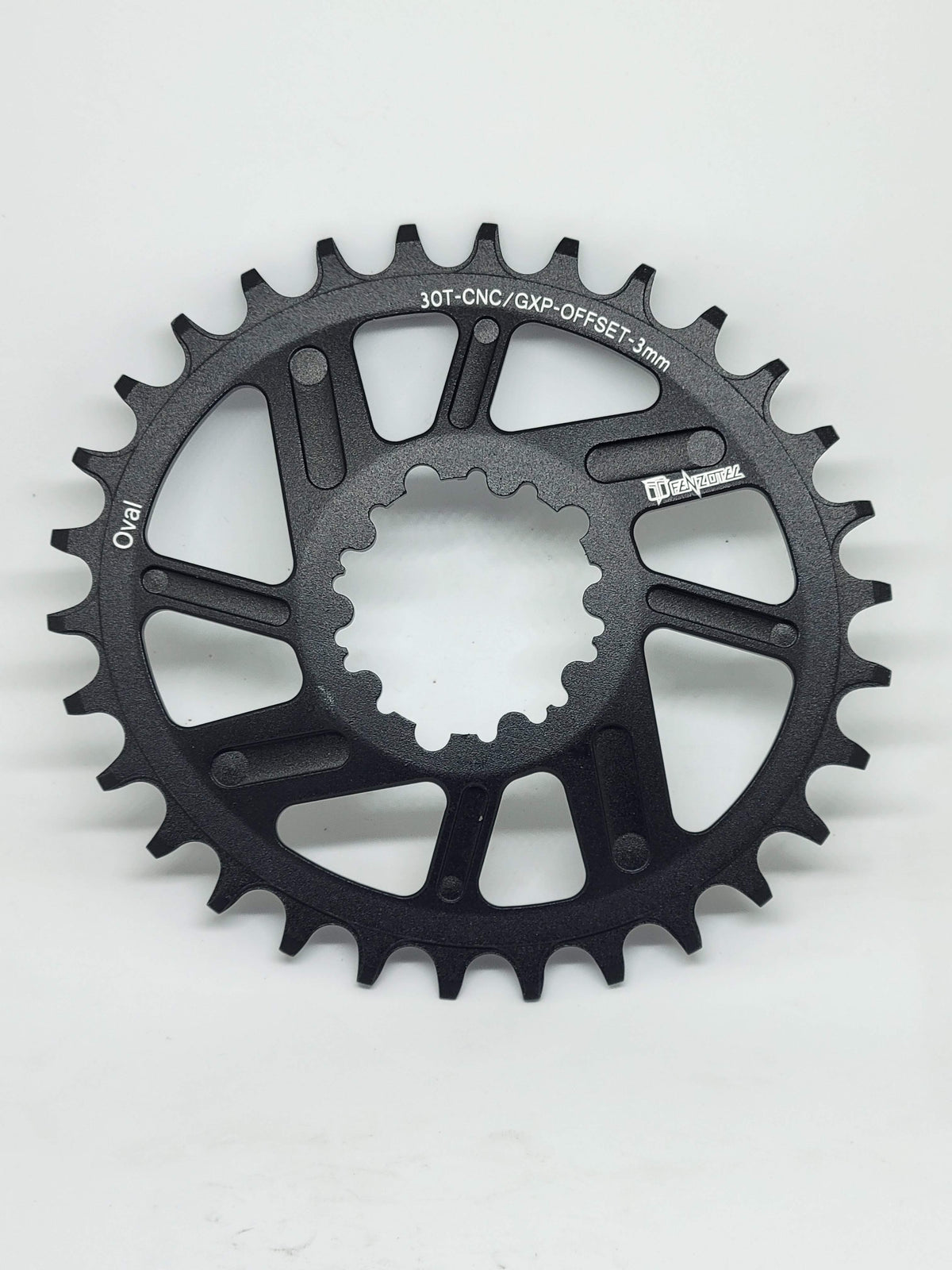 Corona Fenzotec GXP 32T ovalada offset 3 mm aluminio 7075